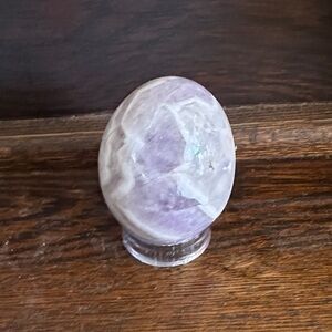 Amethyst Decorative Crystal Egg - Purple Home Accent